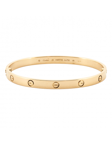 BRACELET LOVE CARTIER OR JAUNE brillant des détails fins