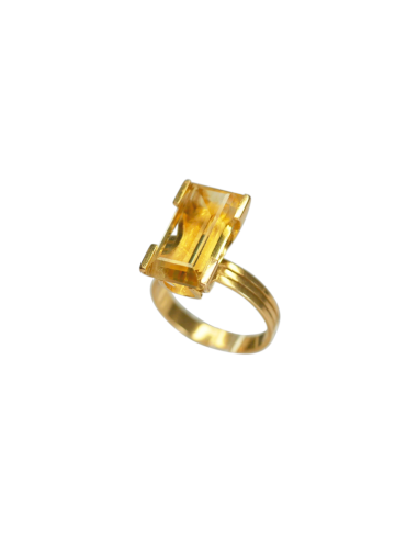 Bague or 18k avec une citrine 2 - 3 jours ouvrés.