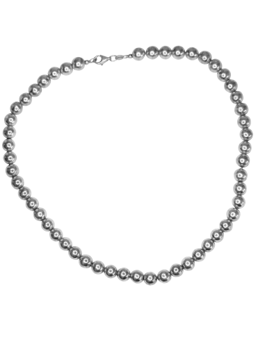 Collier en argent 925 avec de grosses perles en stock