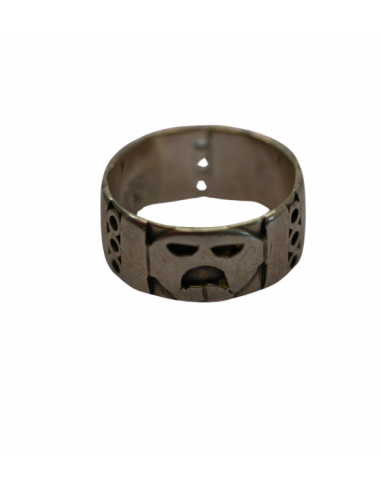 Bague argent 800 calavera mexicaines en linge