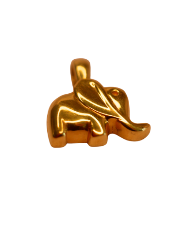 Pendentif Or jaune 18K en forme d'éléphant Pour