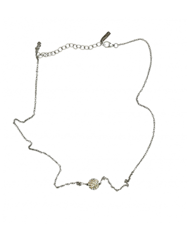 Collier en argent 925 de la marque Agatha avec une perle de pas cher