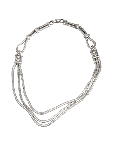 Collier argent création artisanale Pour