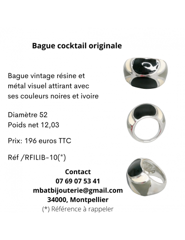 Bague cocktail originale Comparez et commandez 