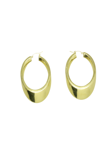 Boucles d'oreille or jaune 750 créoles ovales online