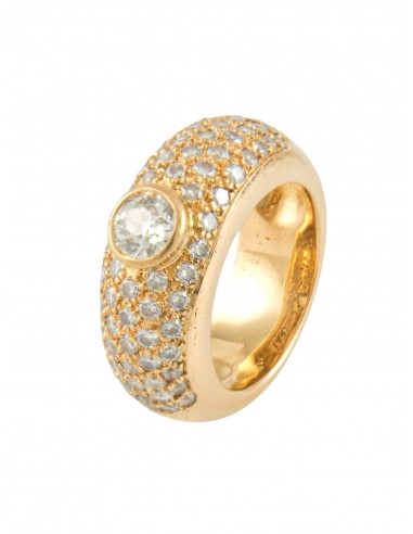 BAGUE "JONC" OR JAUNE ET DIAMANTS online