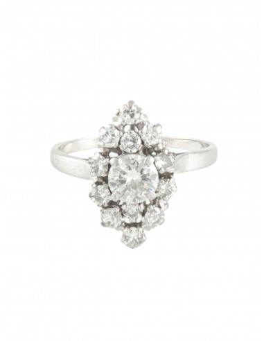 BAGUE MARQUISE OR BLANC ET DIAMANTS suggérées chez