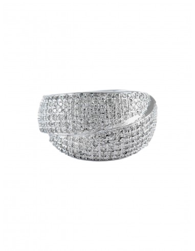 BAGUE "LIEN" OR BLANC ET DIAMANTS meilleur choix