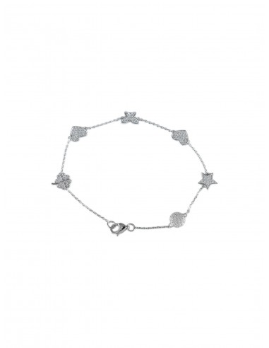 BRACELET "PRINTEMPS" OR BLANC pas chere