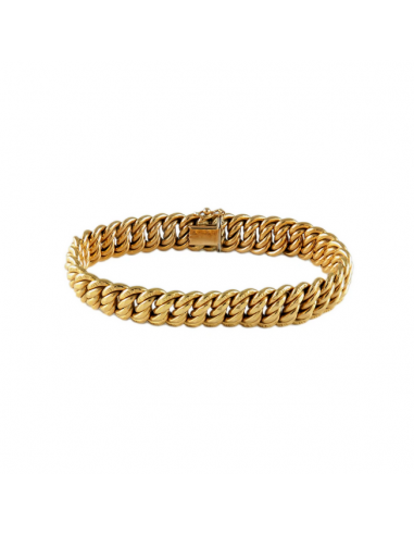 BRACELET OR MAILLE AMÉRICAINE france