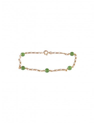 BRACELET OR ET JADE de technologie