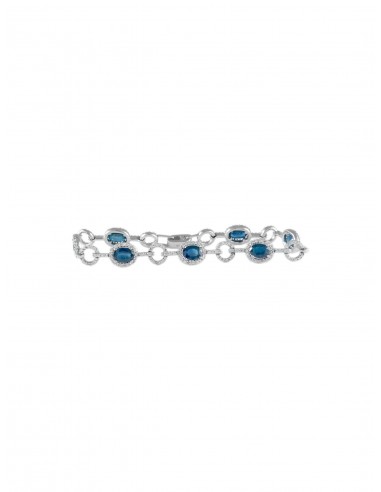 BRACELET OR, DIAMANTS & SAPHIRS offre 