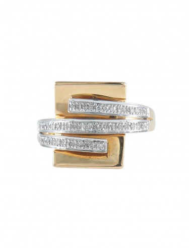 BAGUE "SQUARE" OR & DIAMANTS Vous souhaitez 