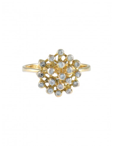 BAGUE "FLEUR" OR & ZIRCONIUMS Toutes les collections ici