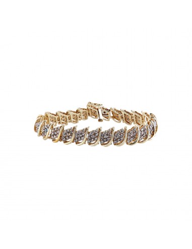 BRACELET "SAVAGE" OR & DIAMANTS brillant des détails fins