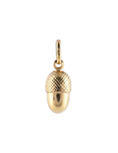 PENDENTIF "GLAND" OR JAUNE en linge